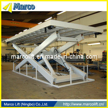 Gewichtsniveau 6 ton Marco Single Scissor Lift Table met CE-goedkeuring en isolatie